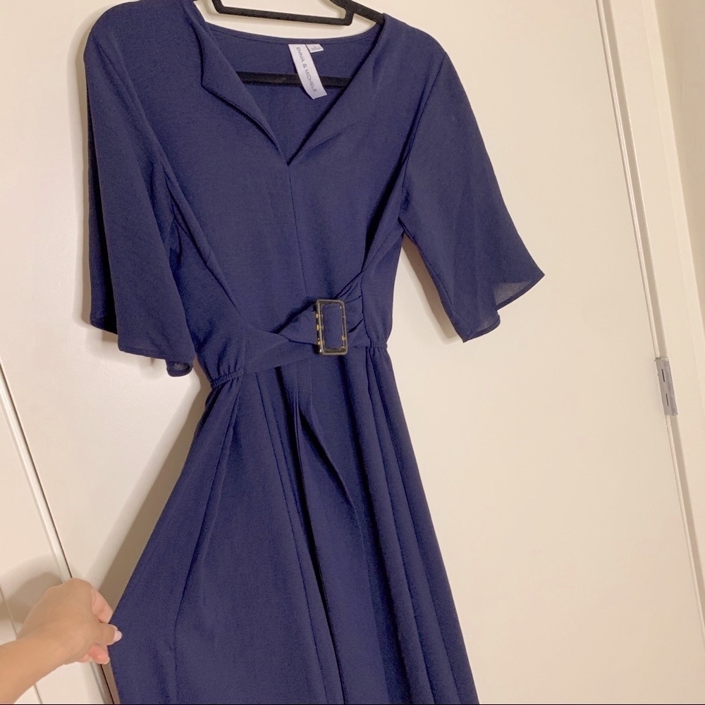 Women’s Short Sleeve Navy Dress
